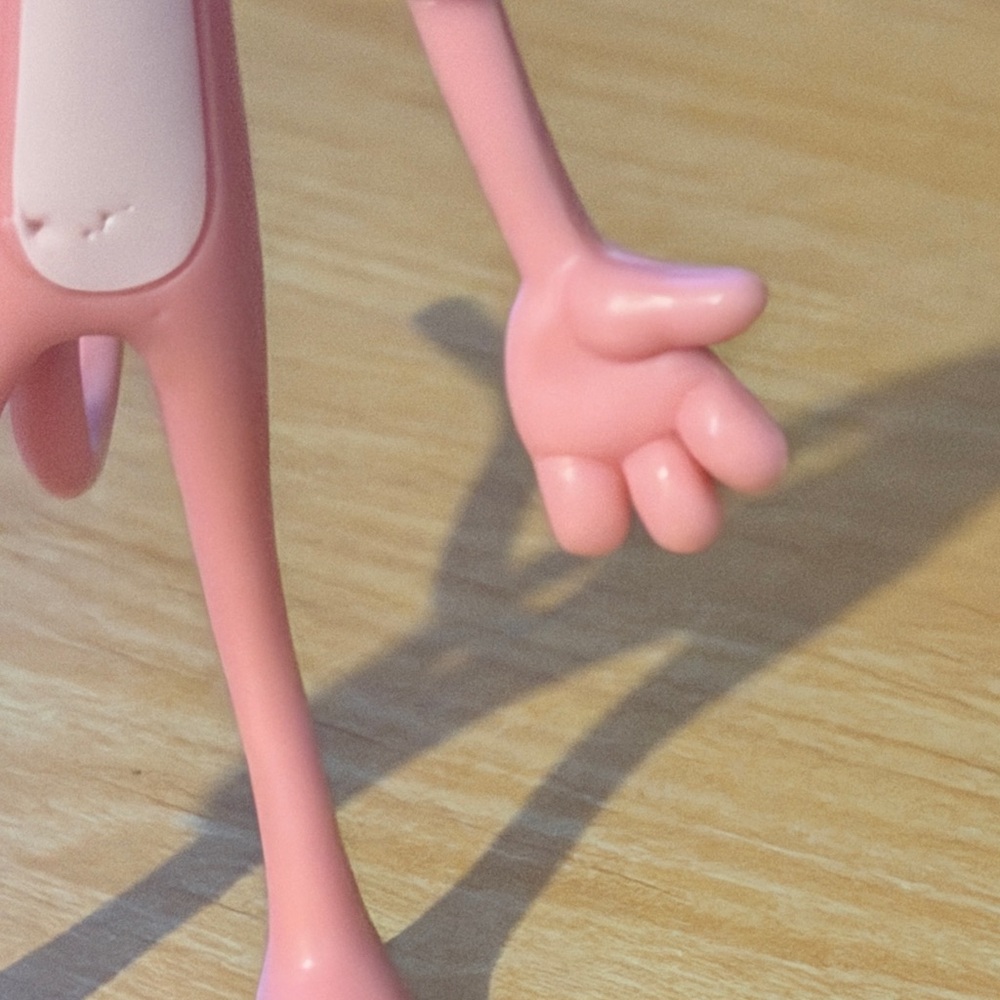 Pink Panther Bendy Figurine with Red Pull Back and Go Car - Picture 4 of 16